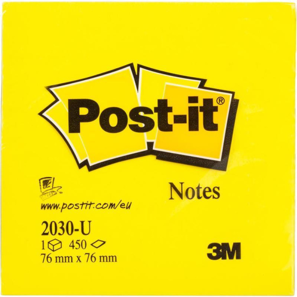 Стикеры Post-it 76х76 мм 6 цветов неоновые 450 листов