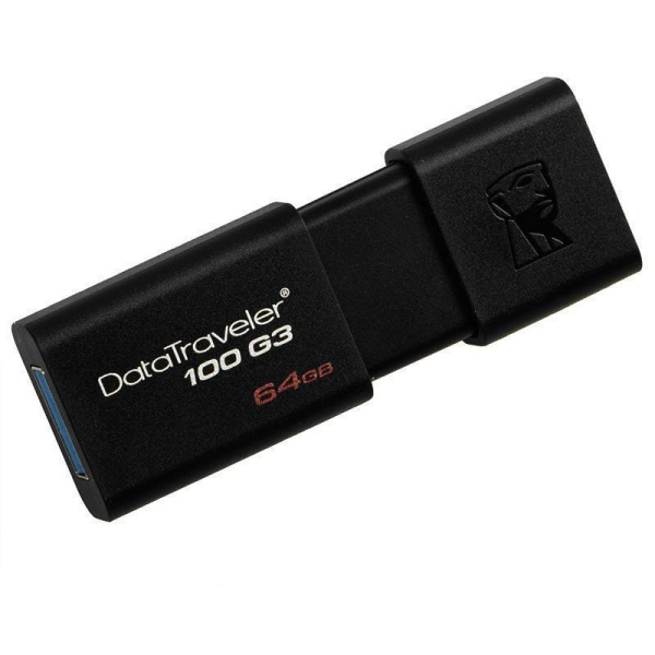 Флеш-память Kingston DataTraveler 100 G3 64Gb USB 3.0 черная