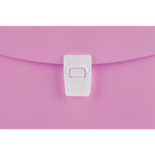 Папка-портфель пластиковая Attahce Акварель А4 розовый (332x250 мм, 1  отделение)