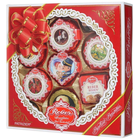Шоколадные конфеты Reber Mozart Patrizier с марципаном 340 г Шоколадные конфеты Reber Mozart Patrizier с марципаном 340 г