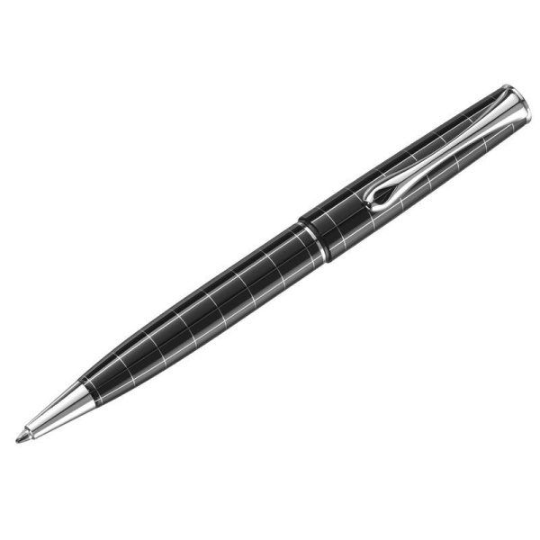 Ручка шариковая Diplomat Optimist rhomb цвет чернил синий цвет корпуса черный (артикул производителя D20000209)