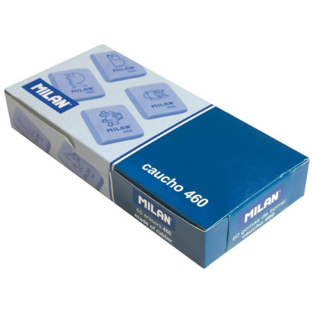 Ластик Milan CNM460 каучуковый зелный/розовый/белый 31x23x7 мм