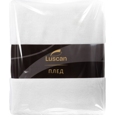 Плед Luscan микрофибра 200х220 см молочный