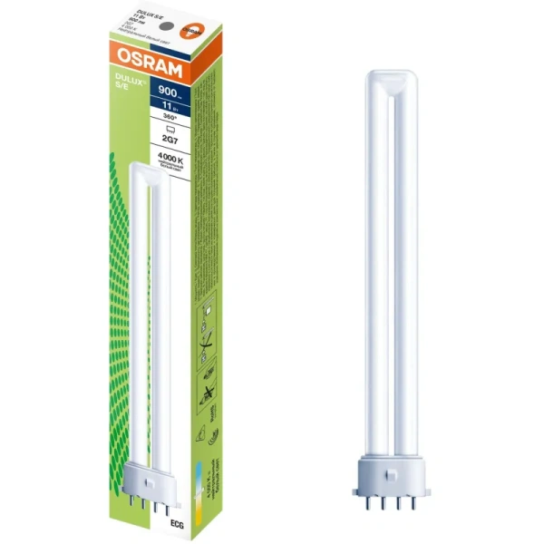 Лампа люминесцентная Osram 11 Вт 2G7 T3 4000 К 900 Лм (4099854123641)