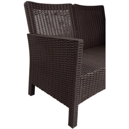 Диван двухместный TDT (коричневый, 1140х590х800 мм)