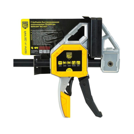Струбцина быстрозажимная Berger 95x900 мм 350 кг (BG1927)