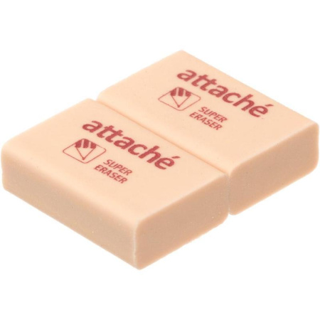 Ластик Attache прямоугольный 31х21х12 мм (2 штуки в упаковке)