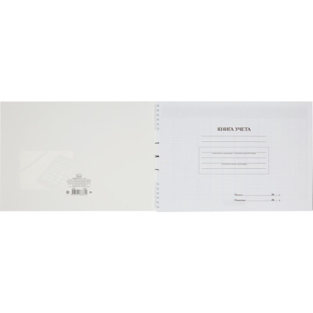 Бухгалтерская книга учета горизонтальная, пустографка, А4, 50 листов Бухгалтерская книга учета горизонтальная, пустографка, А4, 50 листов