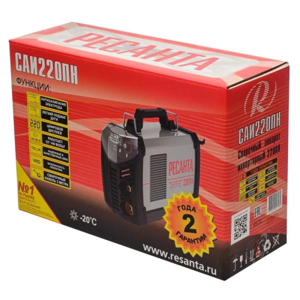 Сварочный инвертор Ресанта САИ220ПН (65/20)