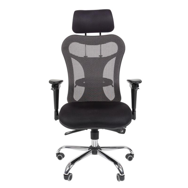Кресло для руководителя Chairman 769 черное (сетка/ткань, металл)