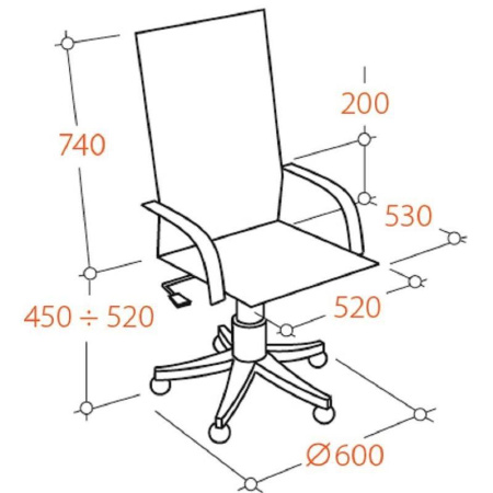 Кресло для руководителя Easy Chair-572 TR черное (рециклированная кожа/металл) Кресло для руководителя Easy Chair-572 TR черное (рециклированная кожа/металл)