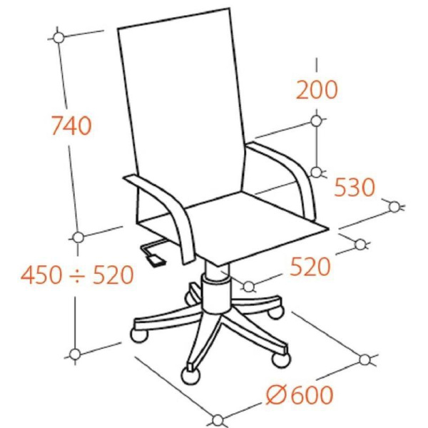 Кресло для руководителя Easy Chair-572 TR черное (рециклированная кожа/металл)