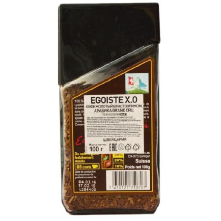 Кофе растворимый Egoiste Extra Original 100 г (стекло)