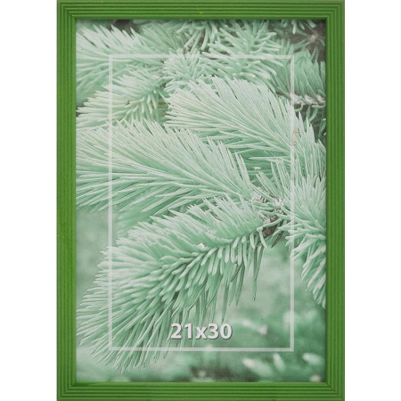 Рамка А4 21х30 см деревянный багет 16 мм салатовая