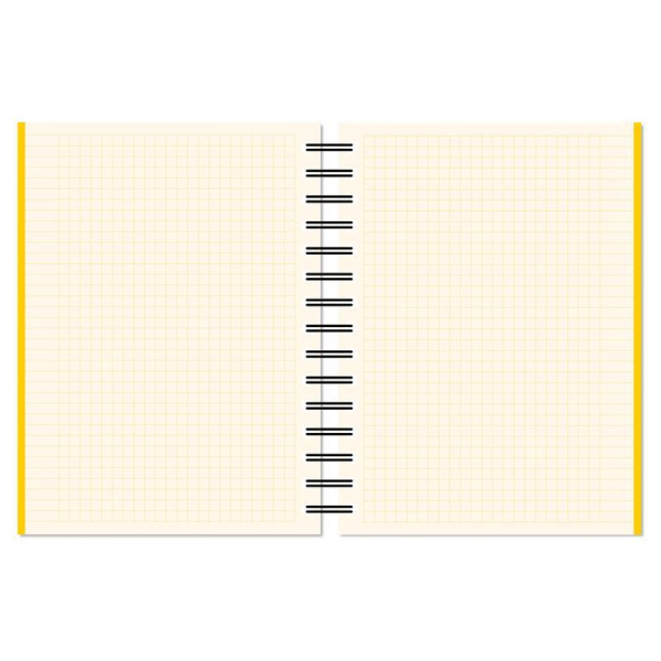 Бизнес-тетрадь Attache Selection Spring Book A5 150 листов желтая в клетку на спирали (170х202 мм)