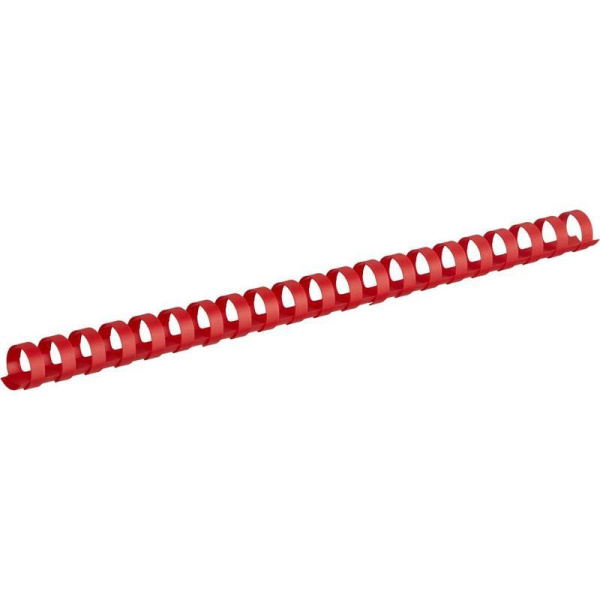 Пружины для переплета пластиковые ProfiOffice 16 мм красные (100 штук в упаковке)