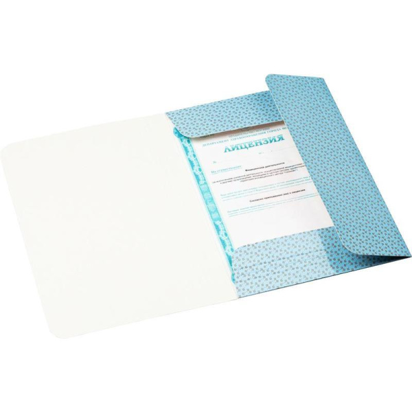 Папка на резинке Attache A4 30 мм картонная до 300 листов синяя (плотность 270 г/кв.м)