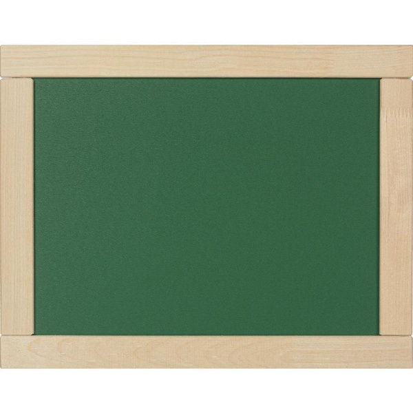 Доска меловая 41х33 см магнитно-маркерная двухсторонняя зеленая/белая лаковое/грифельная краска деревянная рама Десятое королевство