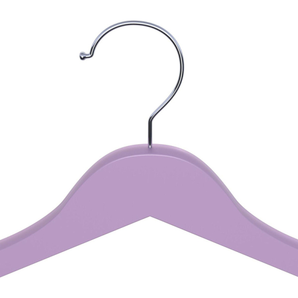 Вешалка-плечики универсальное CLH-227 дерево/металл лавандовая (размер  52-54, 5 штук в упаковке)