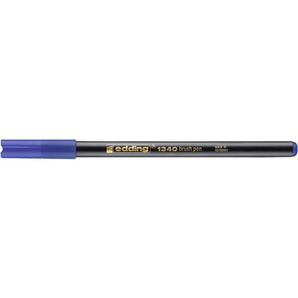 Ручка-кисть Edding 1340/3 синяя (толщина линии 1-4 мм)