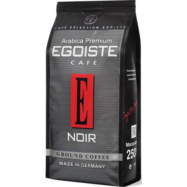 Кофе молотый Egoiste Noir 250 г (пакет)