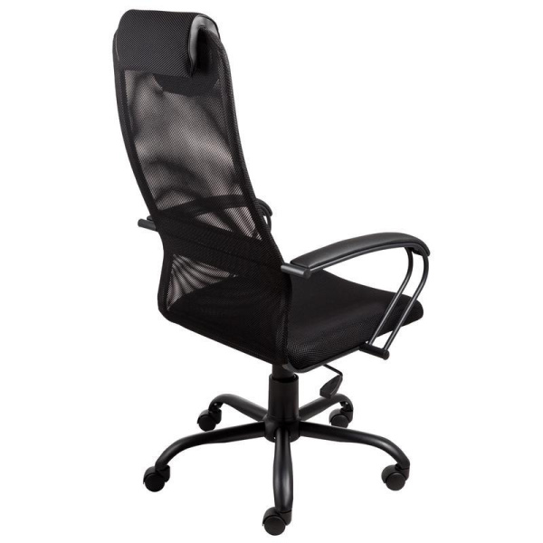 Кресло для руководителя Alvest 142 ML черное (экокожа/сетка, металл)