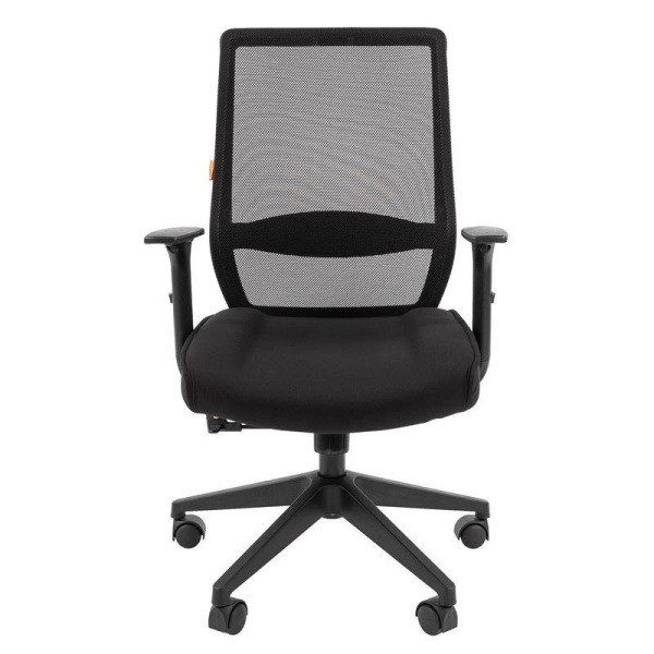 Кресло для руководителя Chairman 555 LT черное (сетка/ткань, пластик)