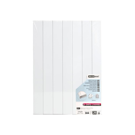 Каналы для переплета металлические Opus 28 мм белые (25 штук в упаковке)