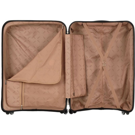 Чемодан Polar 91 литр из пластика черный (РР823) Чемодан Polar 91 литр из пластика черный (РР823)