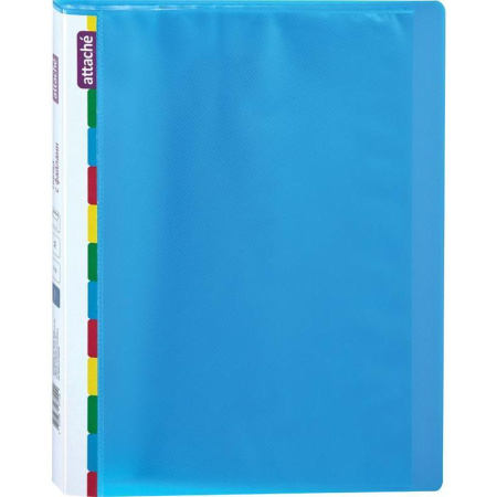 Папка файловая на 20 файлов Attache Diagonal синяя