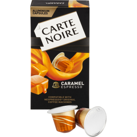 Кофе в капсулах для кофемашин Carte Noire Espresso Caramel (10 штук в  упаковке)