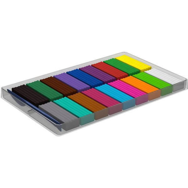 Пластилин на растительной основе ArtBerry 18 цветов со стеком 324 г