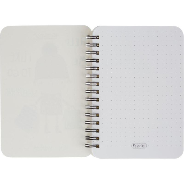 Тетрадь общая Kroyter Girlfriends А6 60 листов в точку на спирали  (обложка в ассортименте)