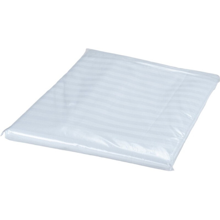 Простыня 150х220 см страйп-сатин белая