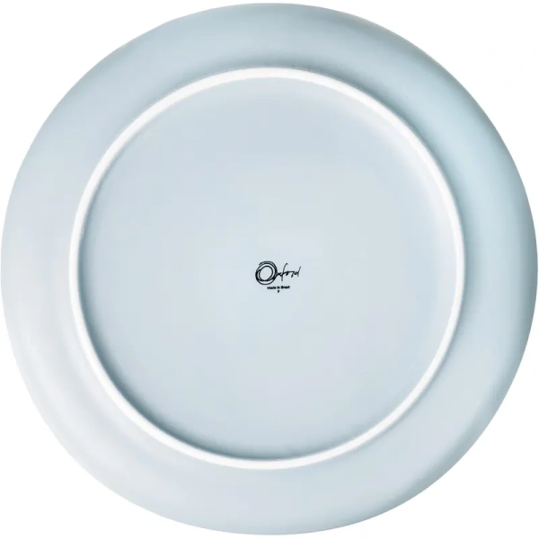 Тарелка обеденная Oxford FLAT Shape PACIFICO керамика 26 см  мятно-голубая