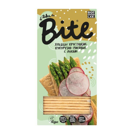 Хлебцы Bite кукурузно-рисовые с луком без глютена 150 г Хлебцы Bite кукурузно-рисовые с луком без глютена 150 г
