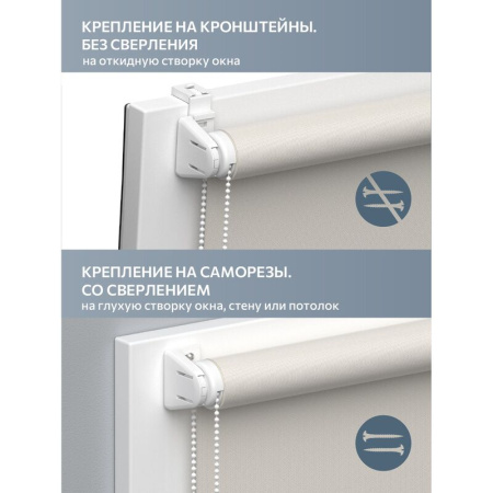 Рулонная штора Плайн Blackout полиэстер белая (100x160 см)