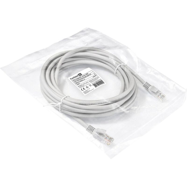 Патч-корд витая пара ExeGate UTP-RJ45-RJ45-5e-7M-LSZH-GY cat 5e 7 м  (EX290421RUS)