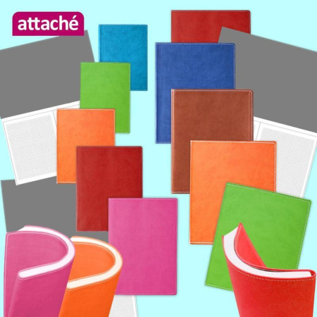 Бизнес-тетрадь Attache А4 96 листов салатовая в клетку на сшивке