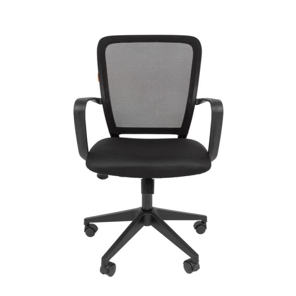 Кресло офисное Chairman 698 черное (сетка/ткань, пластик)