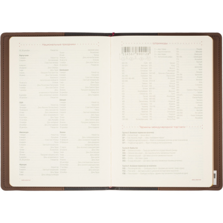 Ежедневник недатированный Bruno Visconti Oxford искусственная кожа А5 136 листов коричневый (162x238 мм) (артикул производителя 3-214/06) Ежедневник недатированный Bruno Visconti Oxford искусственная кожа А5 136 листов коричневый (162x238 мм) (артикул производителя 3-214/06)