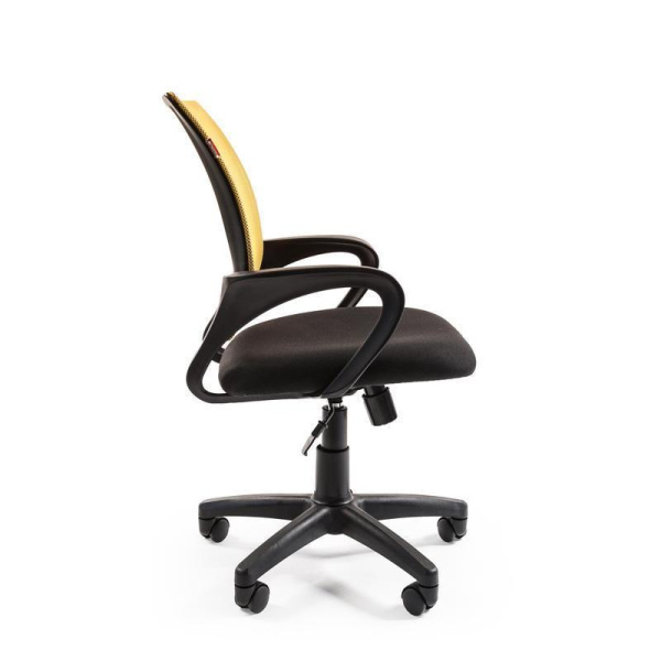 Кресло офисное Easy Chair 304 желтое/черное (сетка/ткань, пластик)