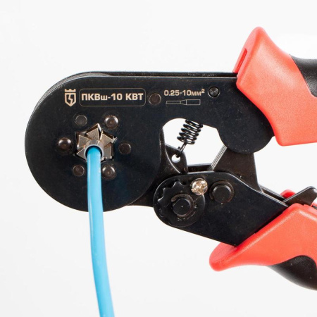 Кримпер КВТ для опрессовки втулочных наконечников (77669)