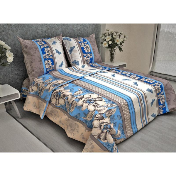 Постельное белье в ассортименте (1.5-спальное, наволочка 70х70 см, бязь)