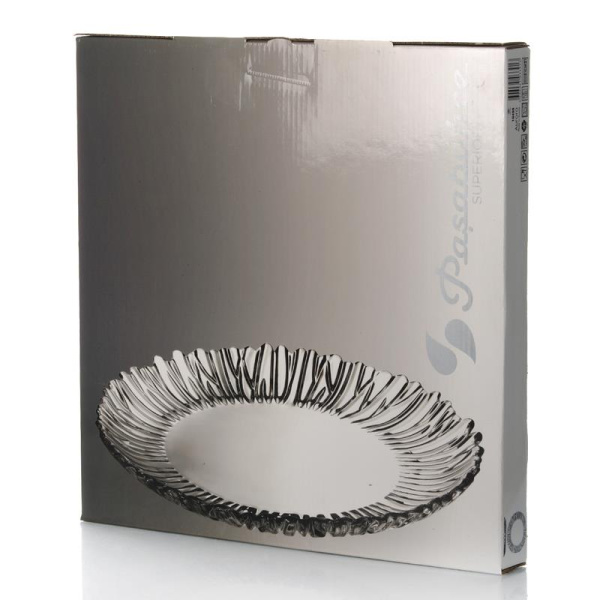 Тарелка сервировочная Pasabahce Аврора стеклянная прозрачная диаметр 31.5 см (артикул производителя 10499B)