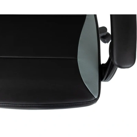 Кресло игровое Easy Game EG-907 чёрное/серое (экокожа, пластик)