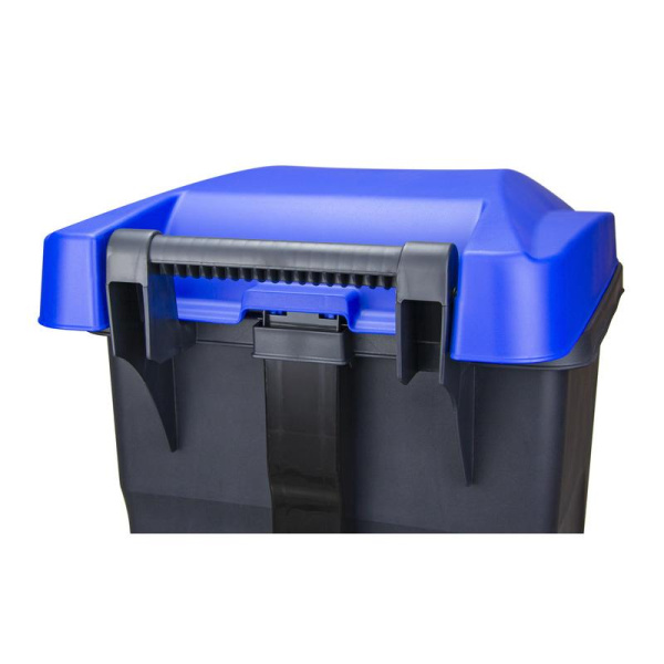 Контейнер для раздельного сбора мусора Idea 60 л пластик синий/черный  (69x39x39 см)