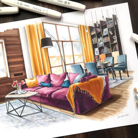 Набор маркеров Touch Brush пастельные тона 6 цветов