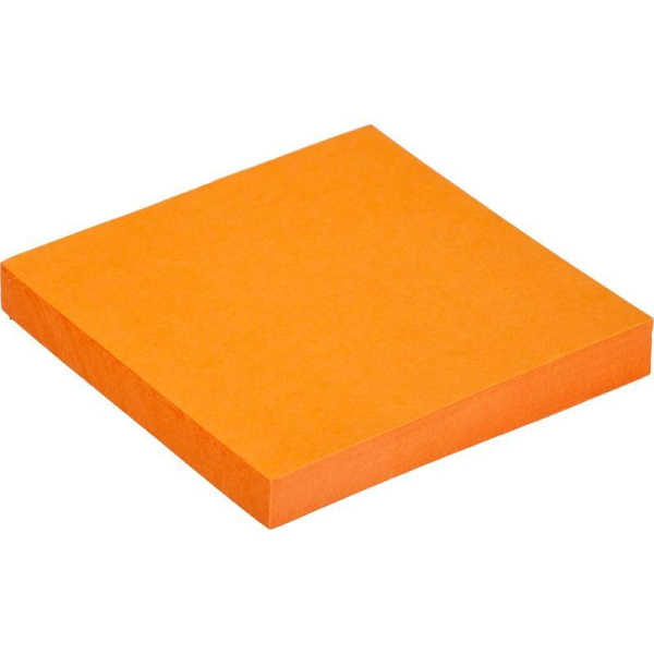 Стикеры клейкие Kores 75x75 мм оранжевые неоновые 100 листов