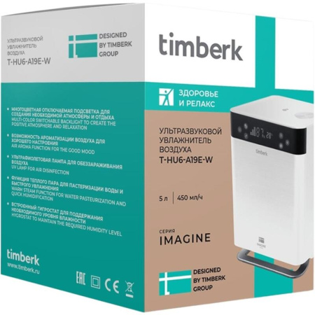 Увлажнитель воздуха Timberk T-HU6-A19E-W белый